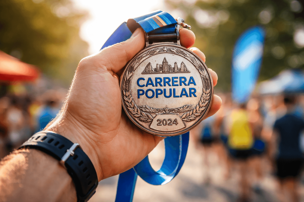 medalla personalizada evento deportivo